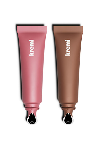 Kremi Lip Balm 2'li Set | Nemlendirici, Besleyici, Onarıcı | Vitamin E, Pepti...