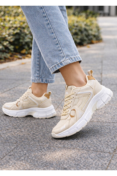 LUFFO Unisex Sand Anorak Detailed Thick Sole Daily Walking Shoes Sneaker