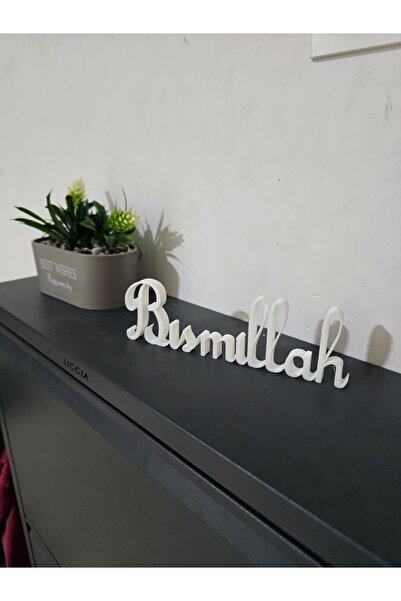 HEN GSM Bismillah Yazılı Dekoratif Masa Üstü Süs – Modern tasarım , İslami Ev...