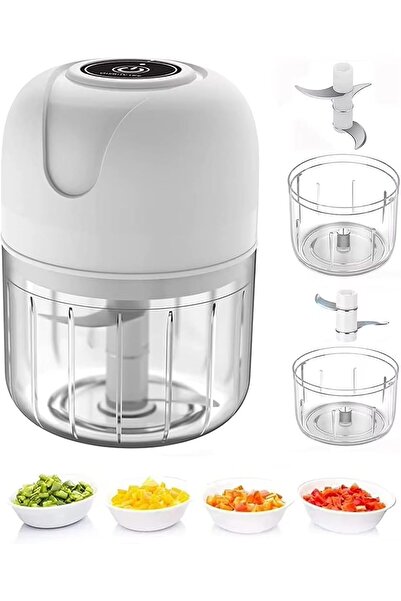 Fm Styles FMstyles Electric Garlic Chopper 1Cup, Mini USB Charging Wireless F...