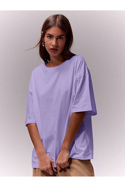 SPORTİVEA 100% Sportswear Oversize Fit Women's T-Shirt / T-Shirt