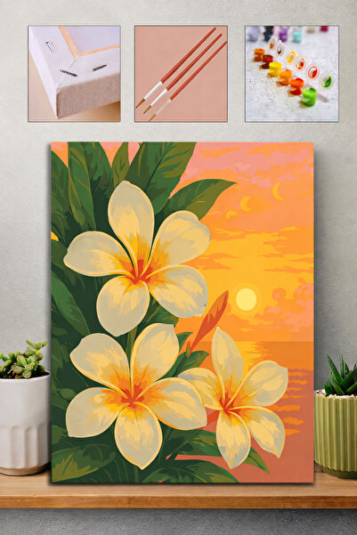 Carmen Sayılarla Boyama Seti - Tropik Çiçekler