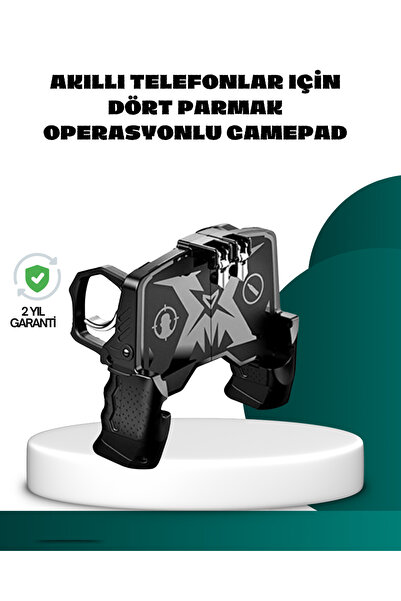 Genel Markalar Mobil Fps Oyunlar İçin Dört Parmak Uyumlu Gamepad