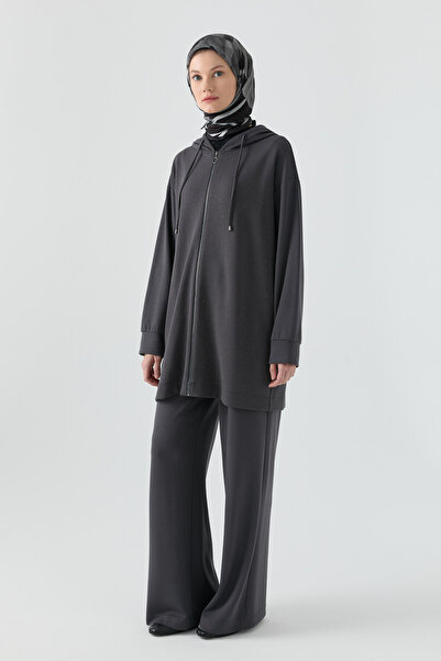 Tuğba Taş Detaylı Takım - Antrasit
