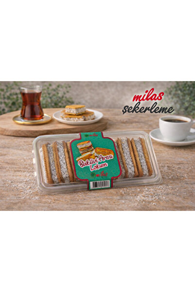Milas Şekerleme Lokumlu Sandviç Bisküvi 300gr-Milas Şekerleme-Çay, Kahve Yanı...