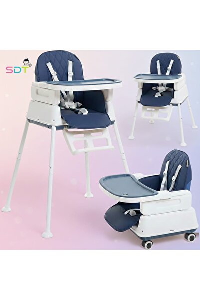 SDT كرسي أطفال 7فى 1 -عربة أطفال بعجلات متعدد الوظائف -كرسي بمسند طعام ولعب -...