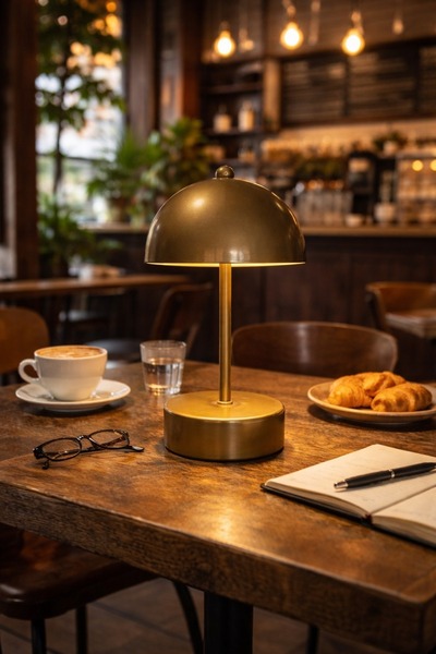 MİLA AYDINLATMA MANTAR Model Pilli Aç-Kapa Tuşlu Masa Lambası Proje Salon Yat...