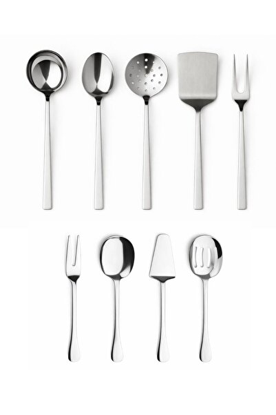 Birpa "İmza Sunum" Paslanmaz Çelik Servis Seti (9 PARÇA)