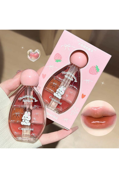 cappuvini 6 Renkli Dudak Parlatıcısı, Parlak Cam Görünümlü Lip Gloss & Dudak ...