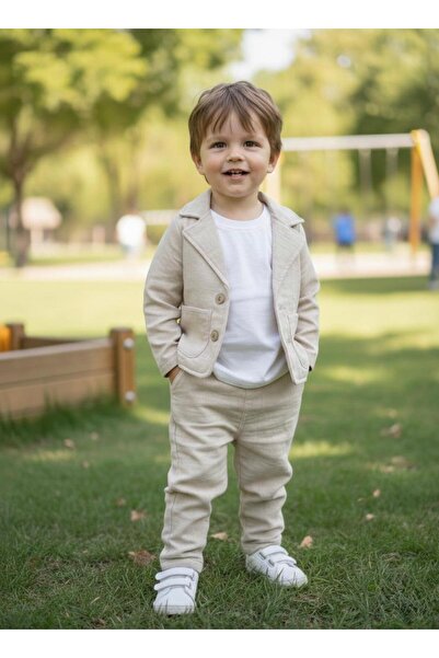 Butik ERKEK ÇOCUK BLAZAR CEKETLİ 3'LÜ ALT - ÜST TAKIM ÖZEL GÜN TAKIM ELBİSE