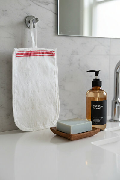 DNRYSL 4 قطع من مناشف الاستحمام المصنوعة من القطن العضوي بنسبة 100%، مع تأثير...