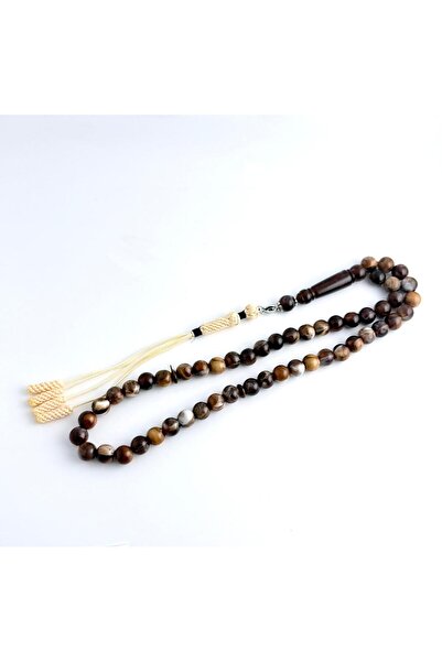 221331 An elegant rosary made of bakelite, with a handmade tassel.