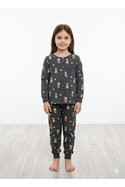 bbs fashion Girls' pajamas, long sleeves, 100% cotton
