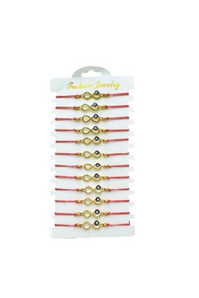 OEM Set of 12 Martisor Bracelets, Infinity Love