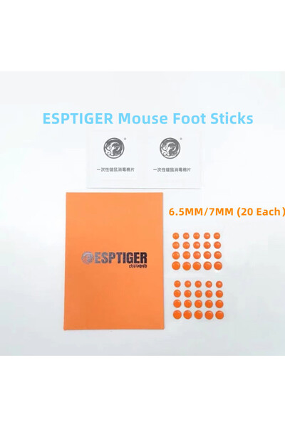Choice 40PCS Orange New 40PCS Esptiger Tiger ICE V2 Foot Sticker DIY Small Do...