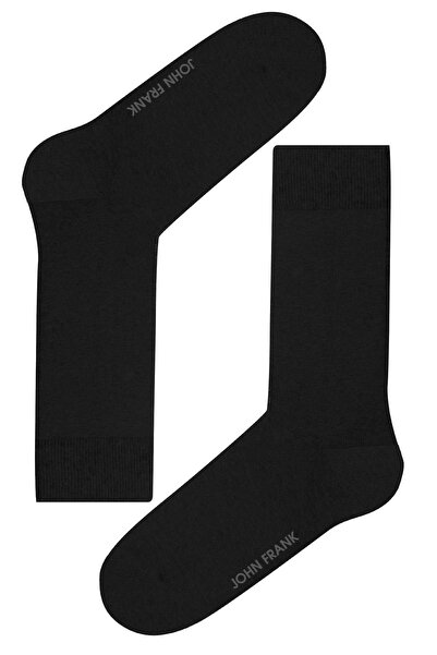 John Frank Modal Long Socks Black