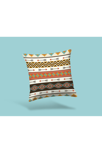 Karkan Tekstil Bohemian Ethnic Patterned Decorative Throw Pillow Cover