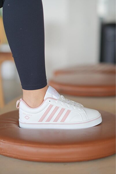 SOLAZER Women's Black and White Orthopedic Non-Slip Sole Casual Sneaker 058-K