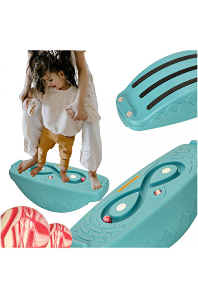 Ikonka Placa de echilibru pentru copii Ikonka, cu labirint si bile turquoise,...