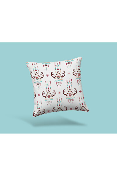 Karkan Tekstil Bohemian Ethnic Patterned Decorative Throw Pillow Cover