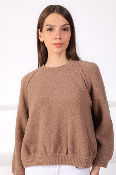 Ferraro Mink Soft Textured Basic Women's Knitwear Sweater