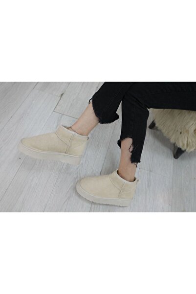 DASY KADIN İÇİ KÜRKLÜ BEJ BOT