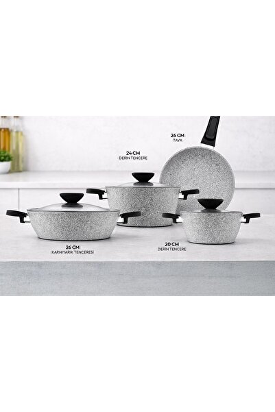 Emsan Fortis 7 Prç Granite Cookware Set