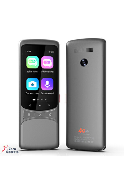 Zero Secrets Traducător inteligent cu cartelă SIM 4G, Zero Secrete, 138 de li...