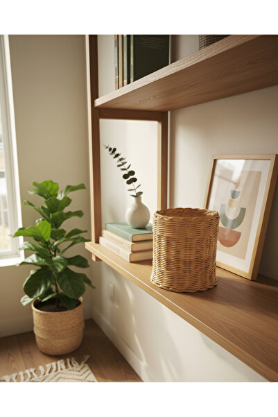 Artepieza co. سلة من الخيزران متعددة الأغراض محبوكة يدويًا - منظم للحمام والم...