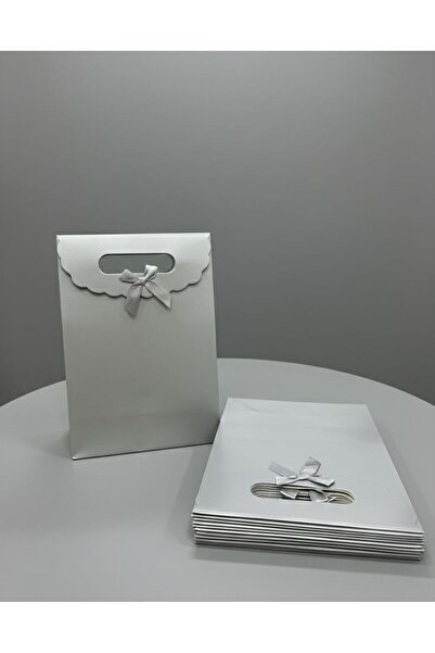 e Erta 19x9x27 Gümüş Gri Renkli Zarf Model Cırtlı Çanta (1 Adet)