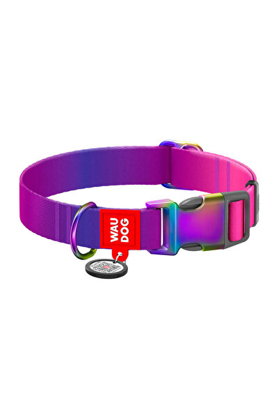 WAUDOG Zgardă pentru câini cu model gradient, mărimea XL, reglabilă 37-58 cm,...