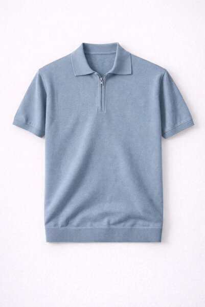 Valiberta Ανδρικό T-Shirt Linus με φερμουάρ, λαιμόκοψη πόλο, κοντό μανίκι, λε...