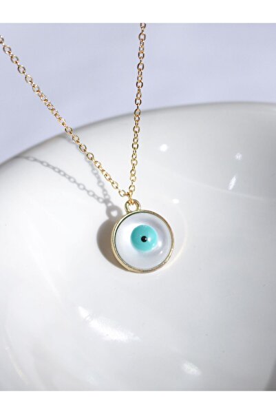 Reorah Collection Nazar Eye Oval Necklace