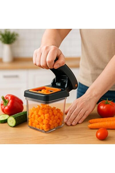 ozbience Pratik Çok Fonksiyonlu Sebze Meyve Doğrayıcı ve Rende Seti