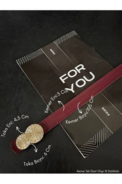 Fiori Round Gold Buckle Women's Belt, Pants Belt, Jacket Belt, Dress Belt, Sh...