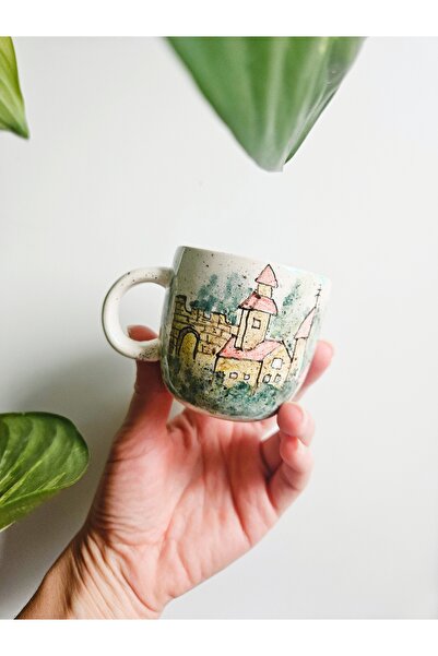 WEBBMODA Handmade Tower Patterned Cup