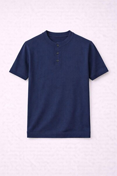 Valiberta Ανδρικό T-Shirt Dogen Hakim με κουμπιά στο γιακά, κοντομάνικο, λεπτ...