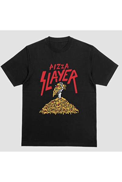 Kartier Tricou Unisex Negru Pizza Slayer