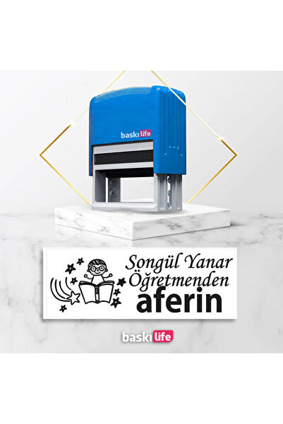 Baskı Life Pro Otomatik Kaşe Kitap Mührü Kitap Kaşesi 613