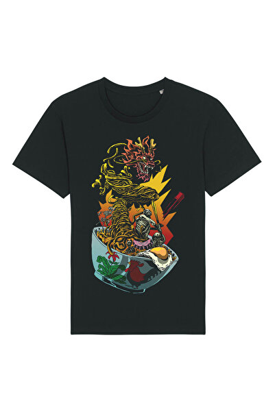 Kartier Tricou Unisex Negru Death By Ramen