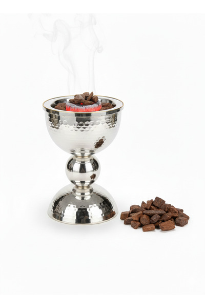 DUX Premium Metallic Oud Burner – High-End Saudi Style Bakhoor Holder for Hom...