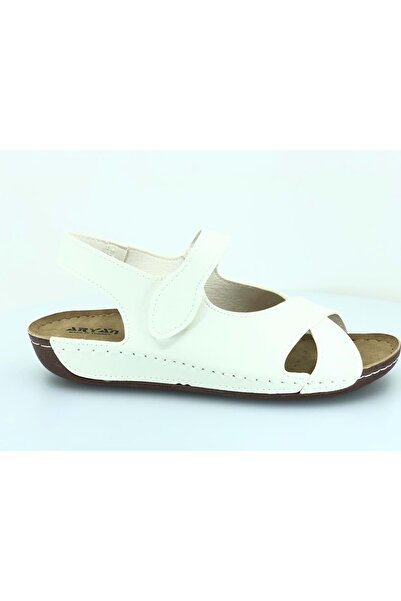 KOCAMANLAR Aryan 08-090 Women's Ortapedic Sandals WHITE