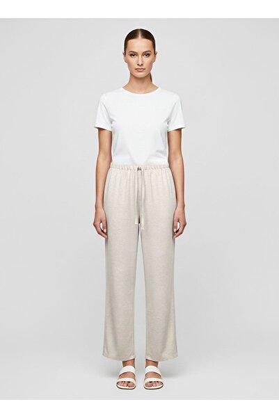 ossons Comfortable Cut Pants with Waist Ties