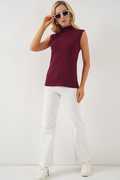 Modamorfo Women's Sleeveless Body 4348 - Burgundy