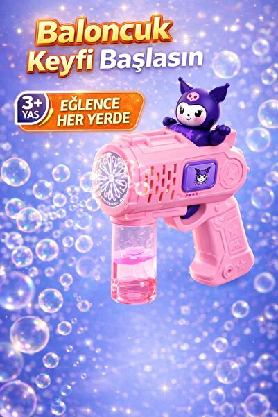 ZİVENTA Bubble Gun Köpük Oyuncağı Baloncuk Işıklı ve Karakter Figürlü - KUROM...