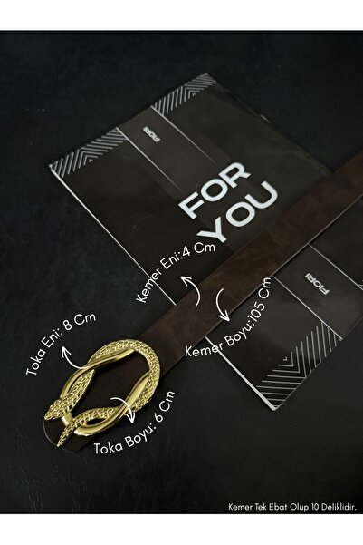 Fiori Women's Trouser Belt, Jacket Belt, Dress Belt, Shirt Belt with Snake Bu...