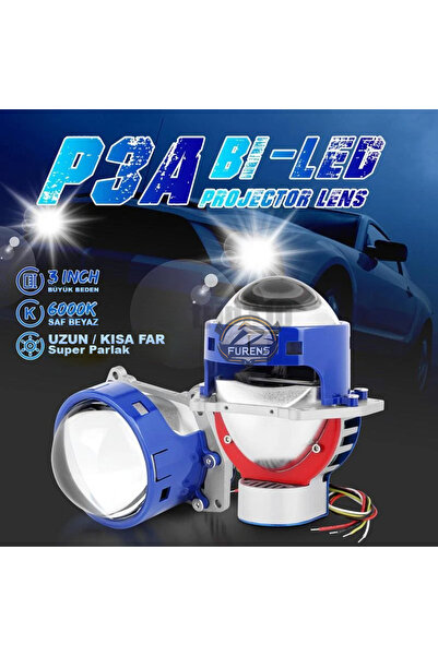 STS Oto Aksesuar Yeni Jenerasyon 3 İnç Led Bi-LED Extreme Far Merceği Hd Proj...
