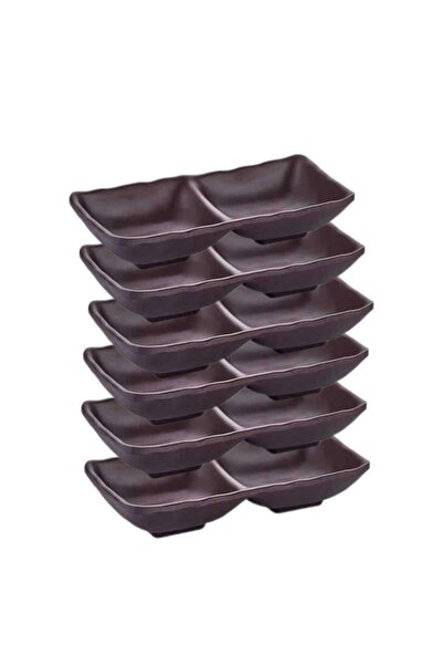 Raki Set 6 boluri melamina BLACK 8,7x17,5x3,4cm