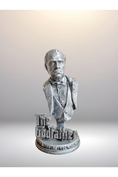 HobiHub Marlon Brando - Don Corleone - Godfather - Büst - Figür - 12 Cm El Boyaması PLA Plastik