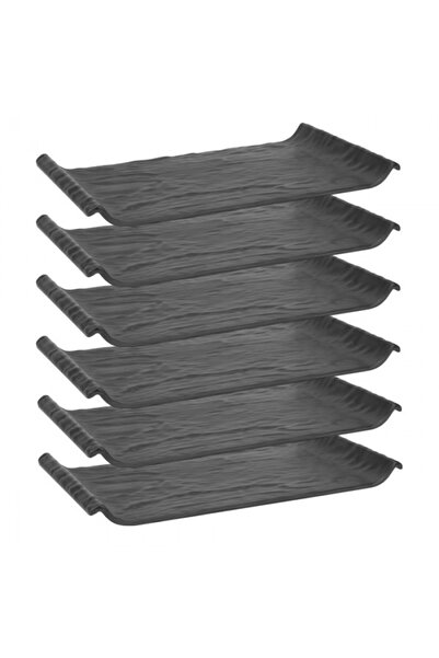 Raki Set 6 platouri dreptunghiulare melamina SHIBUI 41x23xh3,5cm